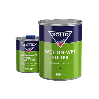 Грунт мокрый по мокрому SOLID CLASSIC WET-ON-WET FULLER BLACK (800+200мл) -  черный